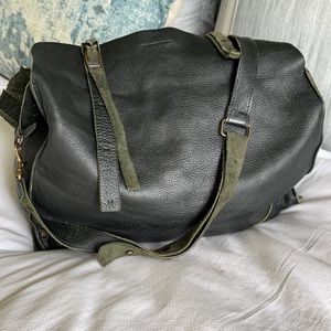 Jo local CA bag, soft forest green leather.